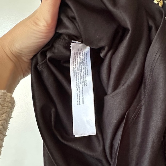 BAND OF GYPSIES | Black Floral Midi Off the Shoulder Faux Wrap Dress - Picture 10 of 14